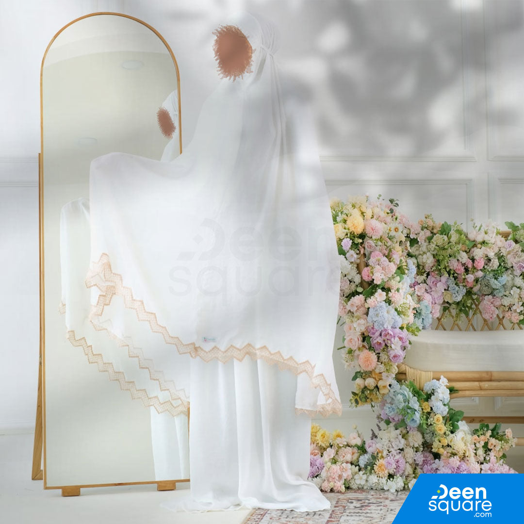 Zaujah Santorini Silk Prayer Dress - Malaysian Telekung