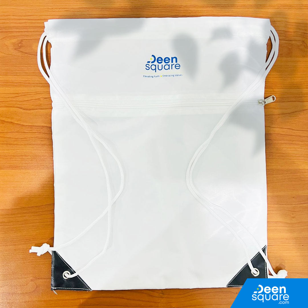 Hajj & Umrah Shoe and Prayer Mat Bag (Backpack) - Separate Compartment for Shoes