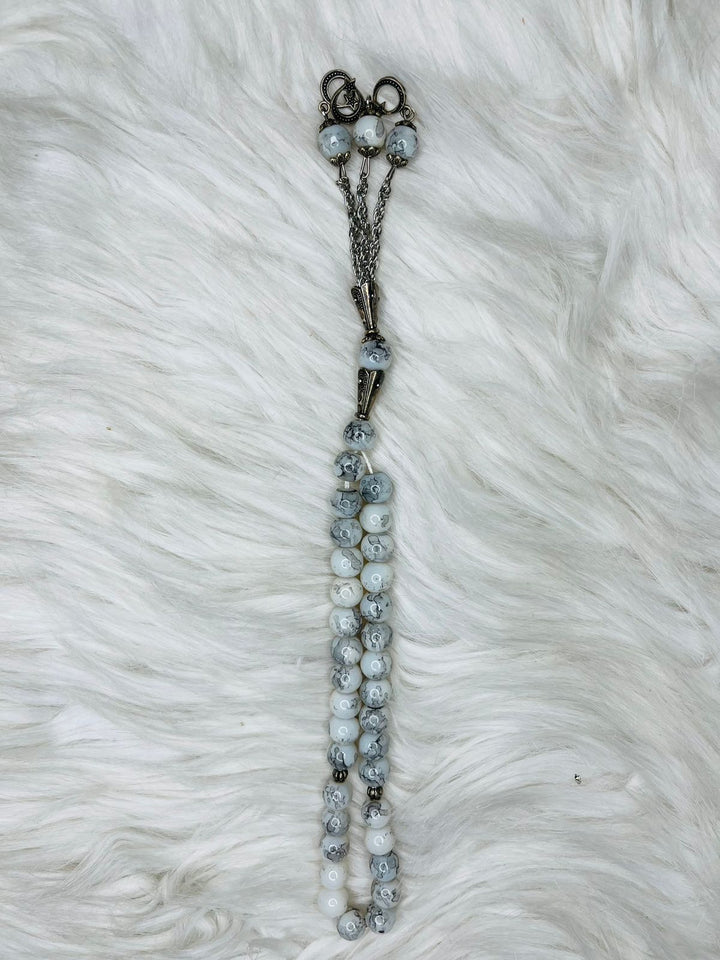 33 Beads Marble Tasbeeh with Chain - 5mm