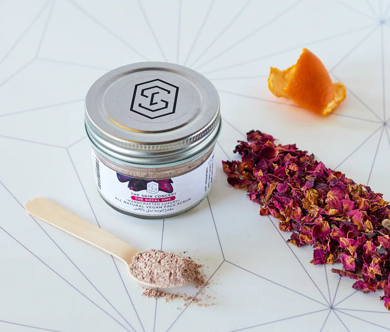 Handcrafted Luxury All Natural Vegan Facial Scrub | The Royal One | The Skin Concept