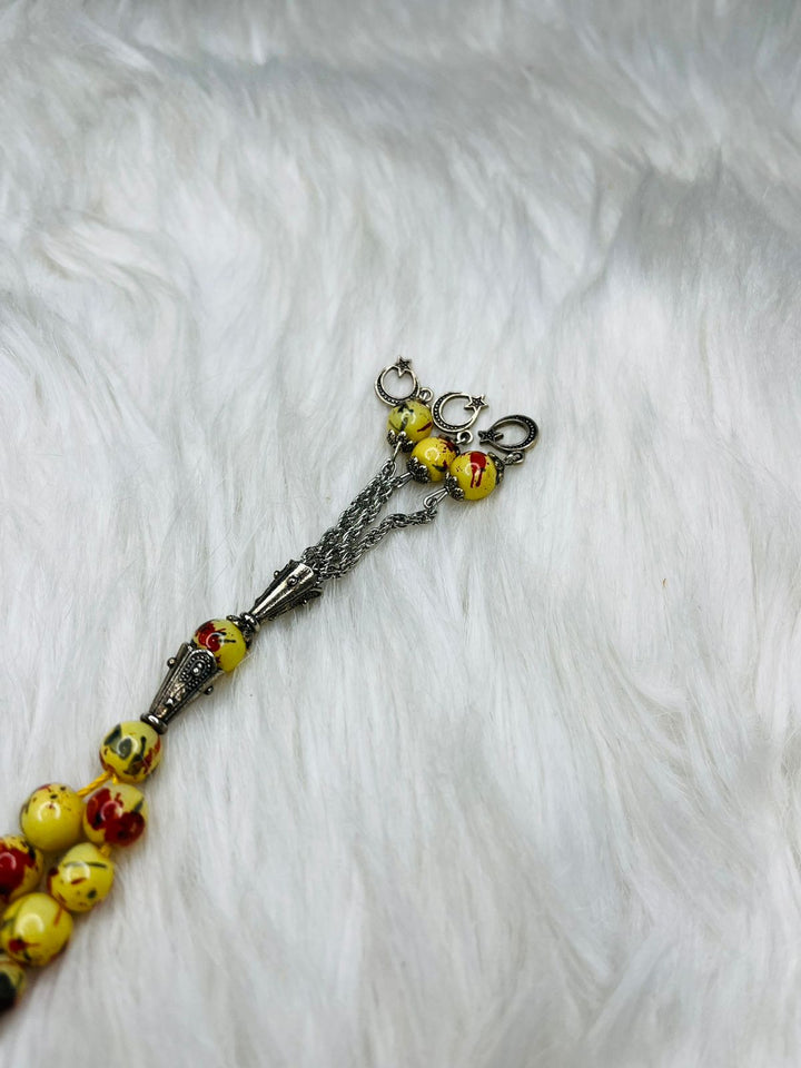 33 Beads Marble Tasbeeh with Chain - 5mm