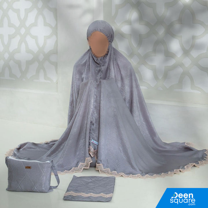Zaujah Santorini Silk Prayer Dress - Malaysian Telekung