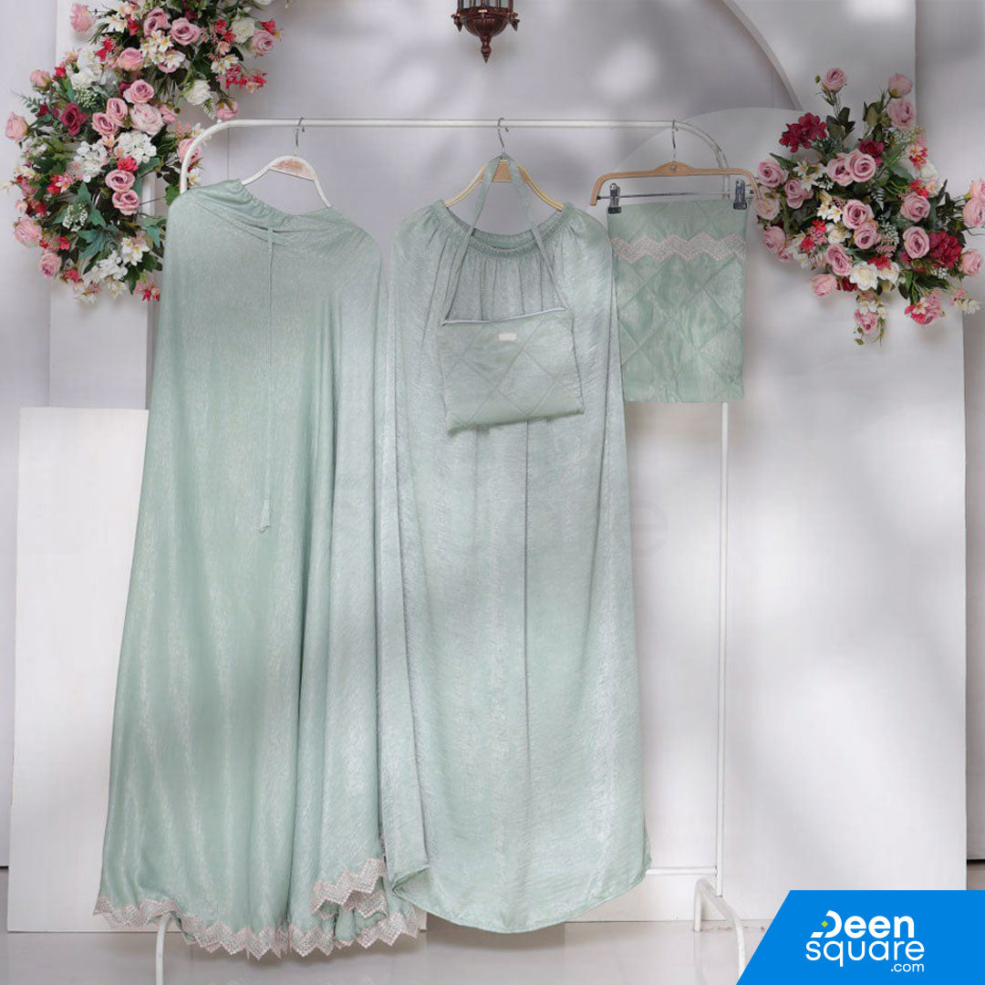 Zaujah Santorini Silk Prayer Dress - Malaysian Telekung