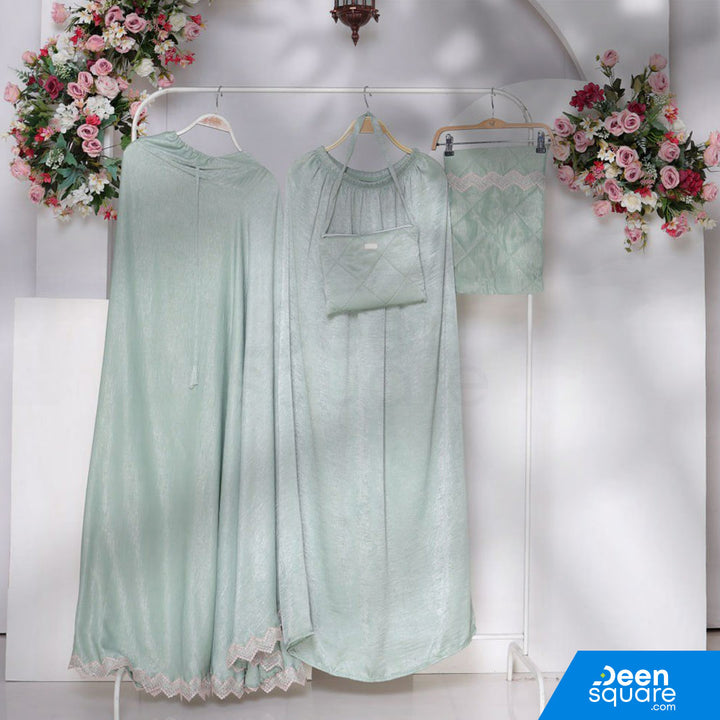 Zaujah Santorini Silk Prayer Dress - Malaysian Telekung