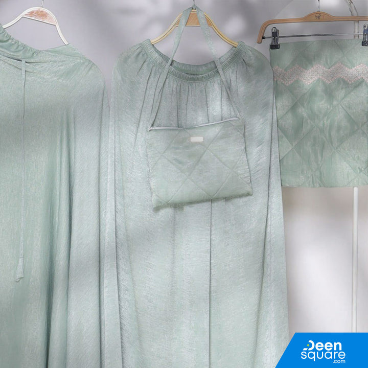 Zaujah Santorini Silk Prayer Dress - Malaysian Telekung