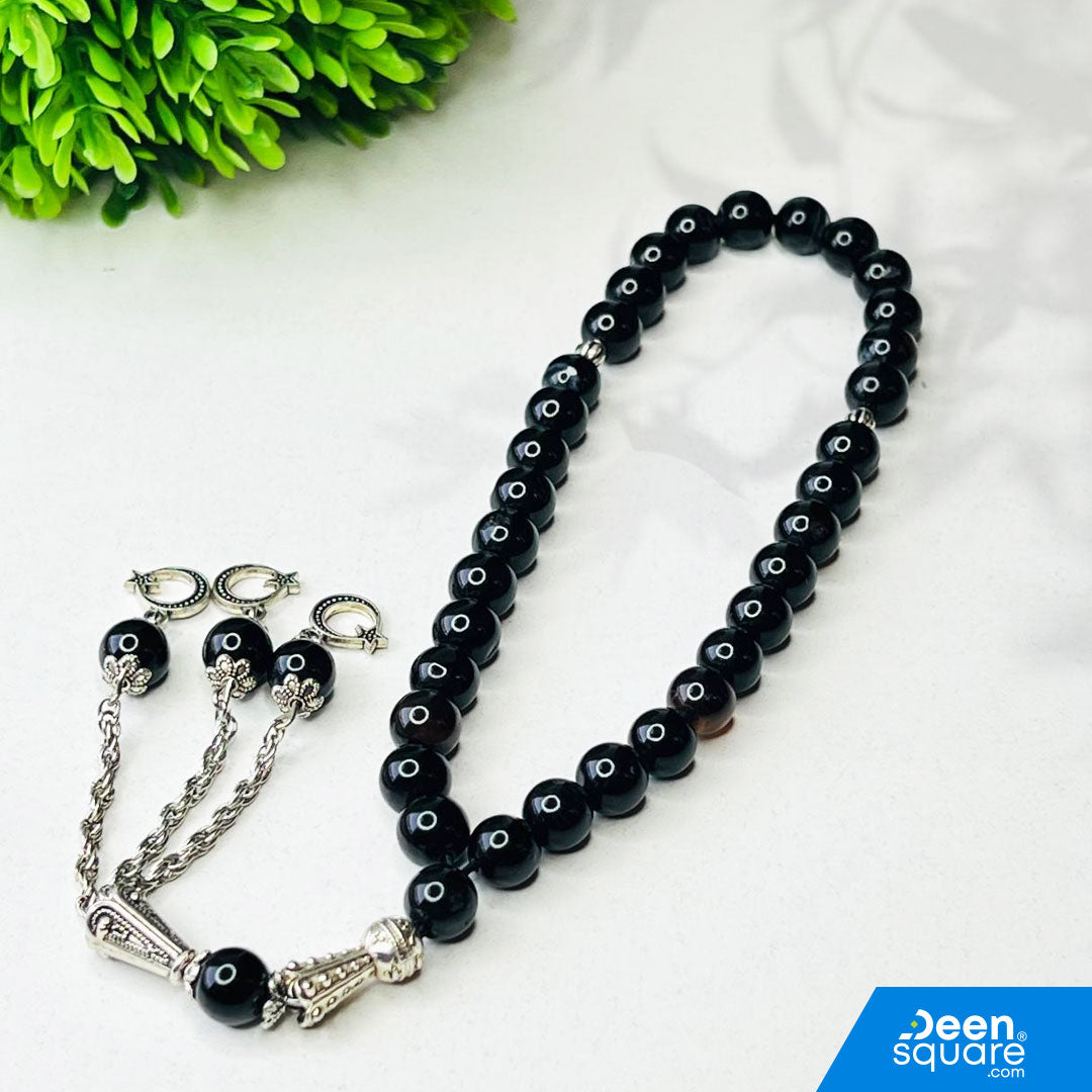 Aqeeq Misbaha – 33 Beads Stone Tasbeeh (Aqiq Prayer Beads)