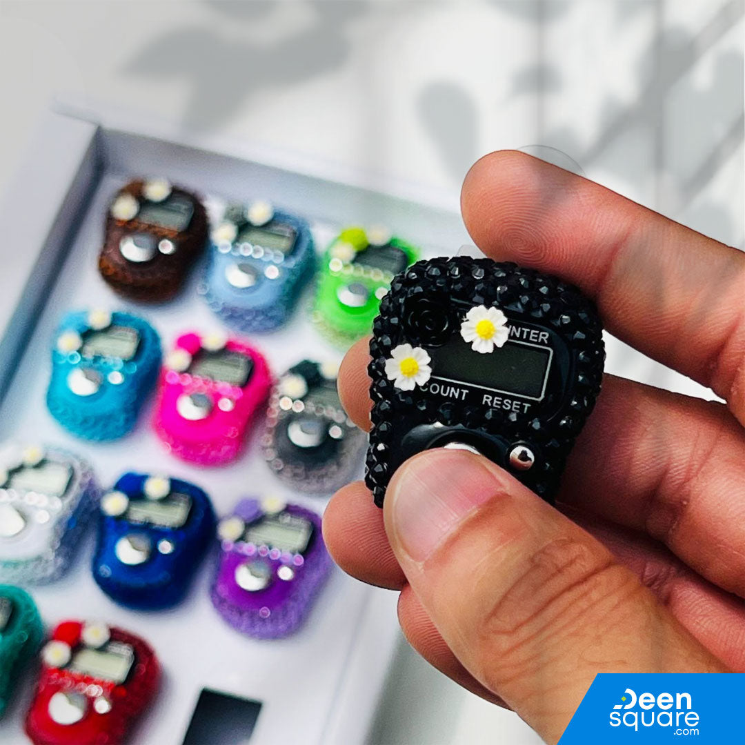 Finger Tally Counter – Digital Tasbeeh Counter (Assorted Colors) - Single Piece
