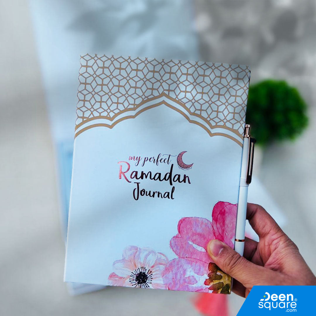 My Perfect Ramadan Journal Gift Pack – Luxury Gold-Foiled Journal with Sabr & Shukr Keepsake