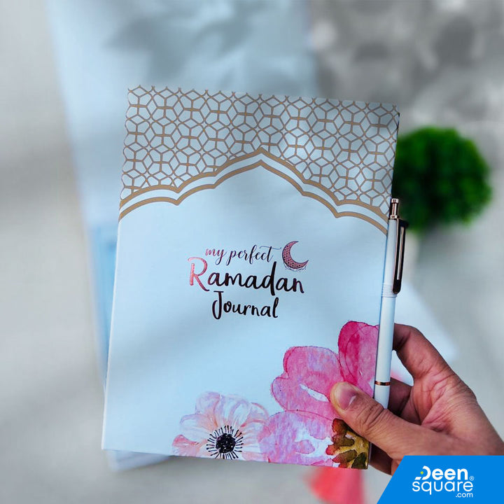 My Perfect Ramadan Journal Gift Pack – Luxury Gold-Foiled Journal with Sabr & Shukr Keepsake