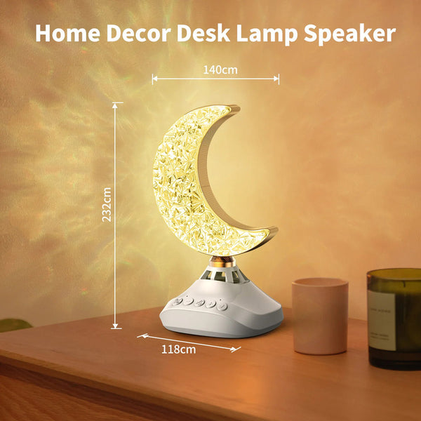 SQ-830 Desk Lamp Quran Speaker with Colorful LED Crescent Light