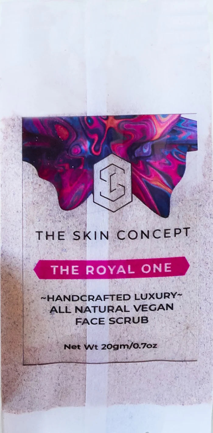 Handcrafted Luxury All Natural Vegan Facial Scrub | The Royal One | The Skin Concept