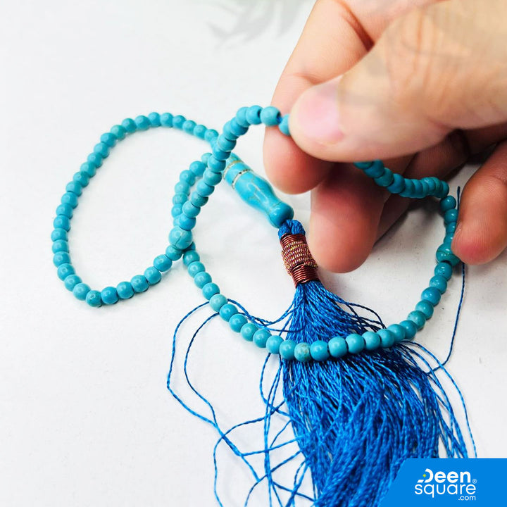 Aqeeq Misbaha – 99 Beads Small Stone Tasbeeh (Aqiq Prayer Beads)