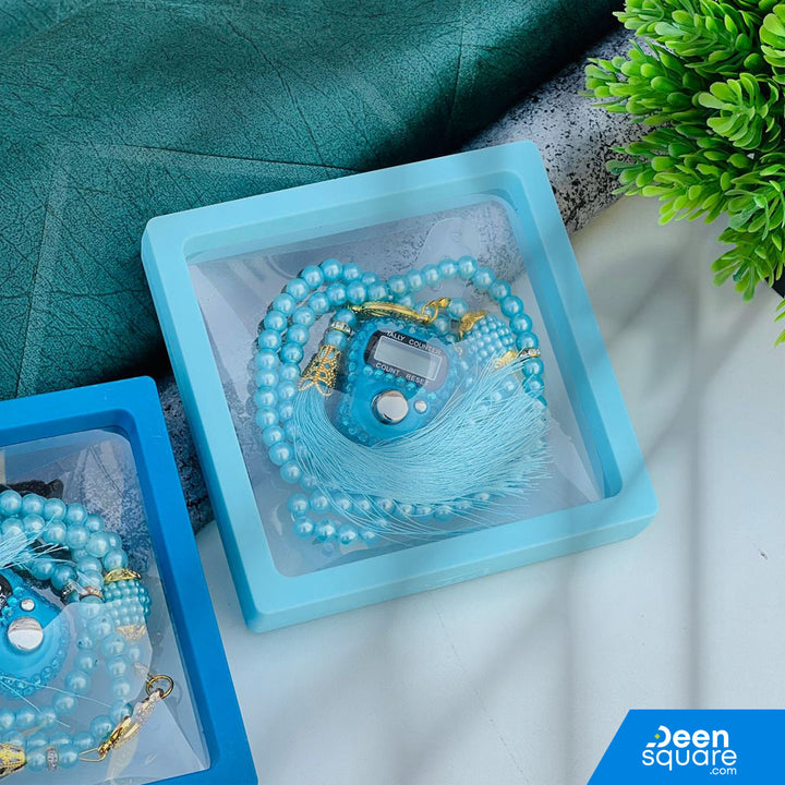 Tasbeeh Counter for Gift (99 Beads Tasbih with Finger Counter)