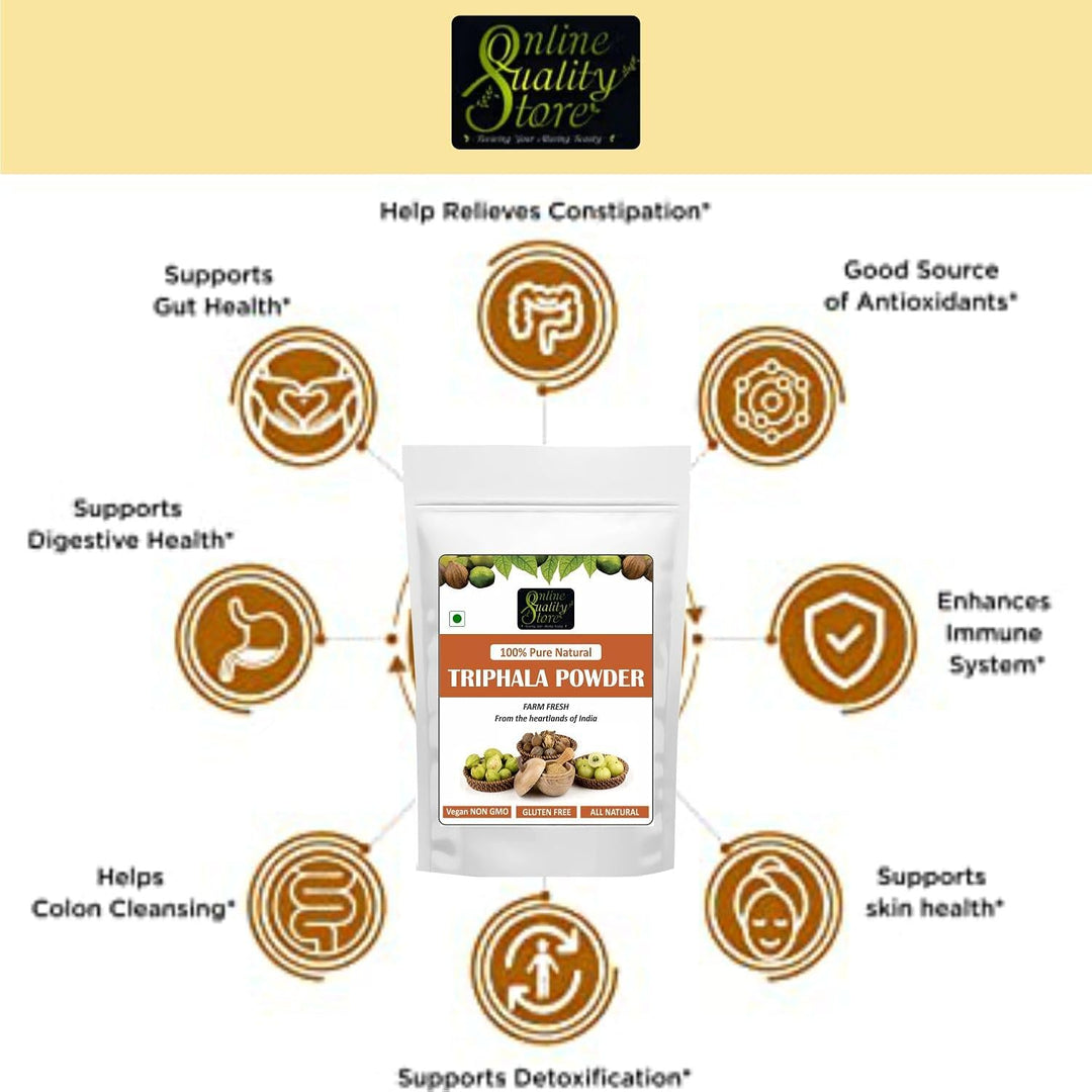 Online Quality Store Triphala Powder 100g natural herbal supplement