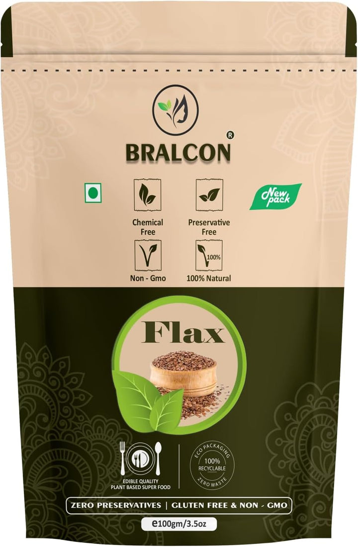 BRALCON raw organic seeds combo pack 400g flax chia pumpkin seeds