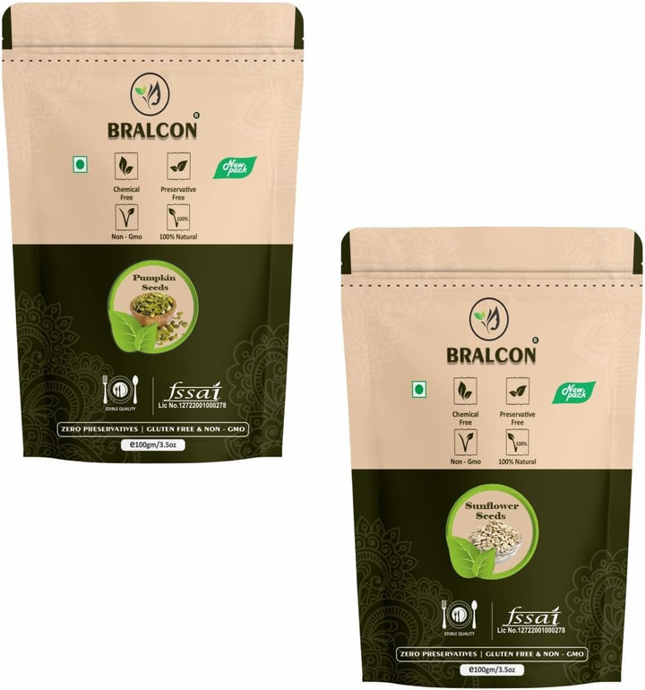 BRALCON organic seeds combo sunflower pumpkin seeds 200g