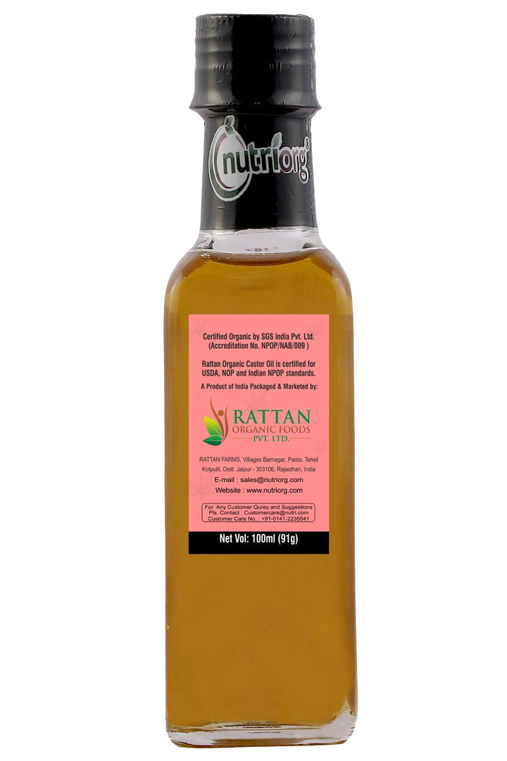 Nutriorg Certified Organic Castor Oil 100ml