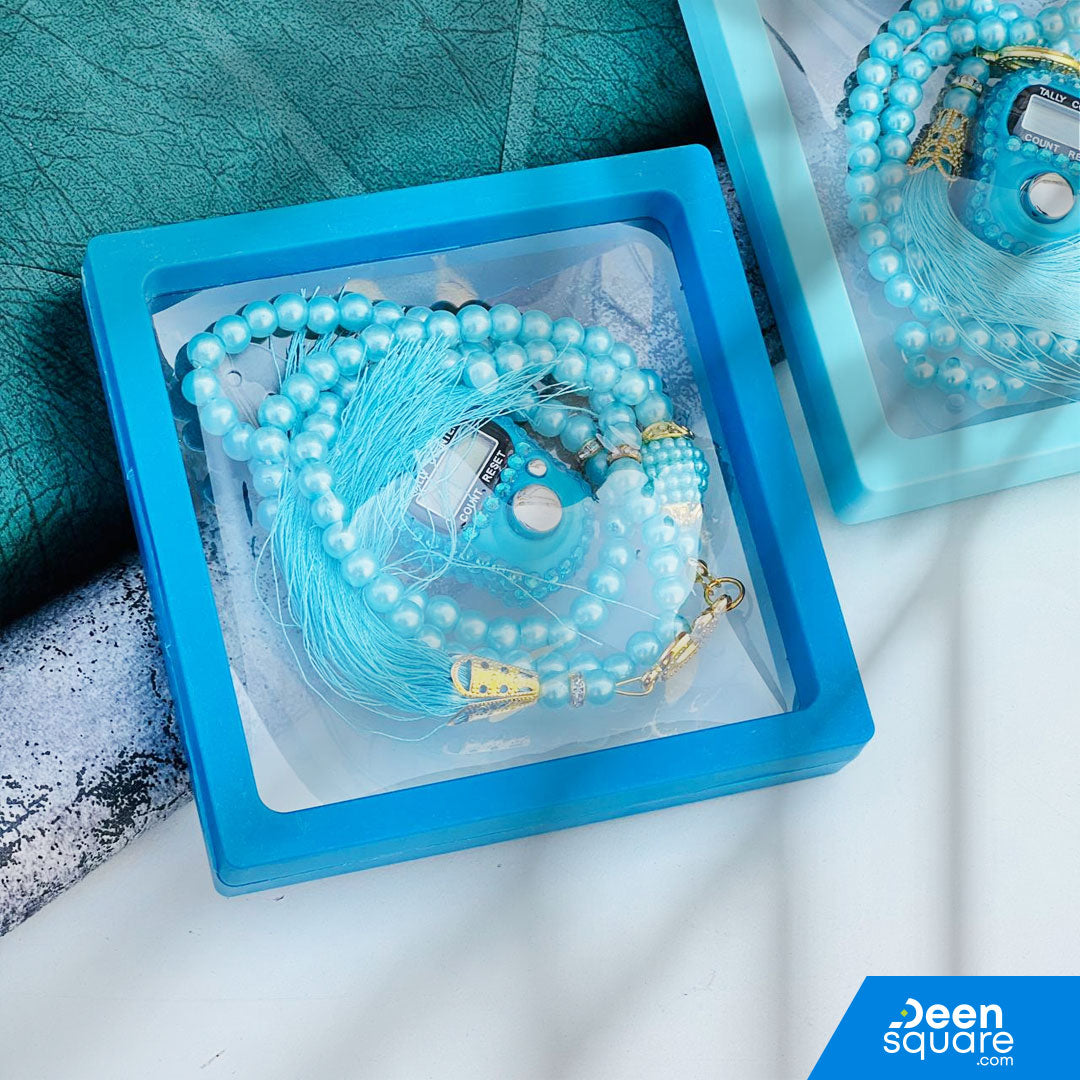 Tasbeeh Counter for Gift (99 Beads Tasbih with Finger Counter)