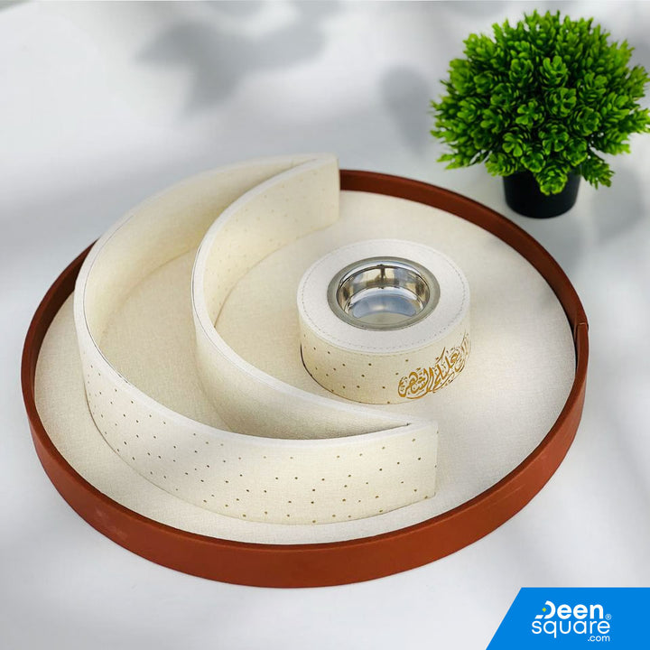 Elegant Bakhoor Burner Tray / Madkhan - Ramadan Edition | مبخرة بخور أنيقة مع صينية - إصدار رمضان