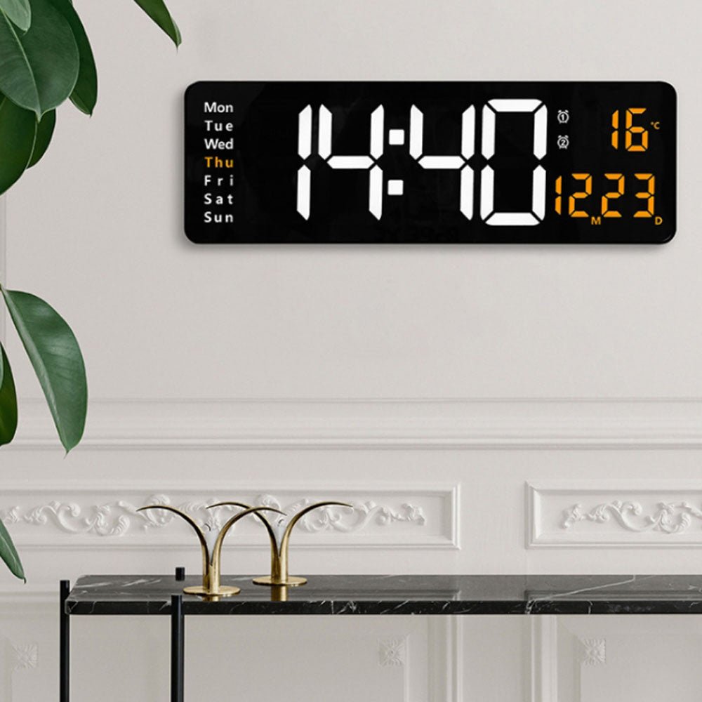 6626 Electronic Clock Living Room Wall-Mounted Large Screen Display LED Digital Clock 