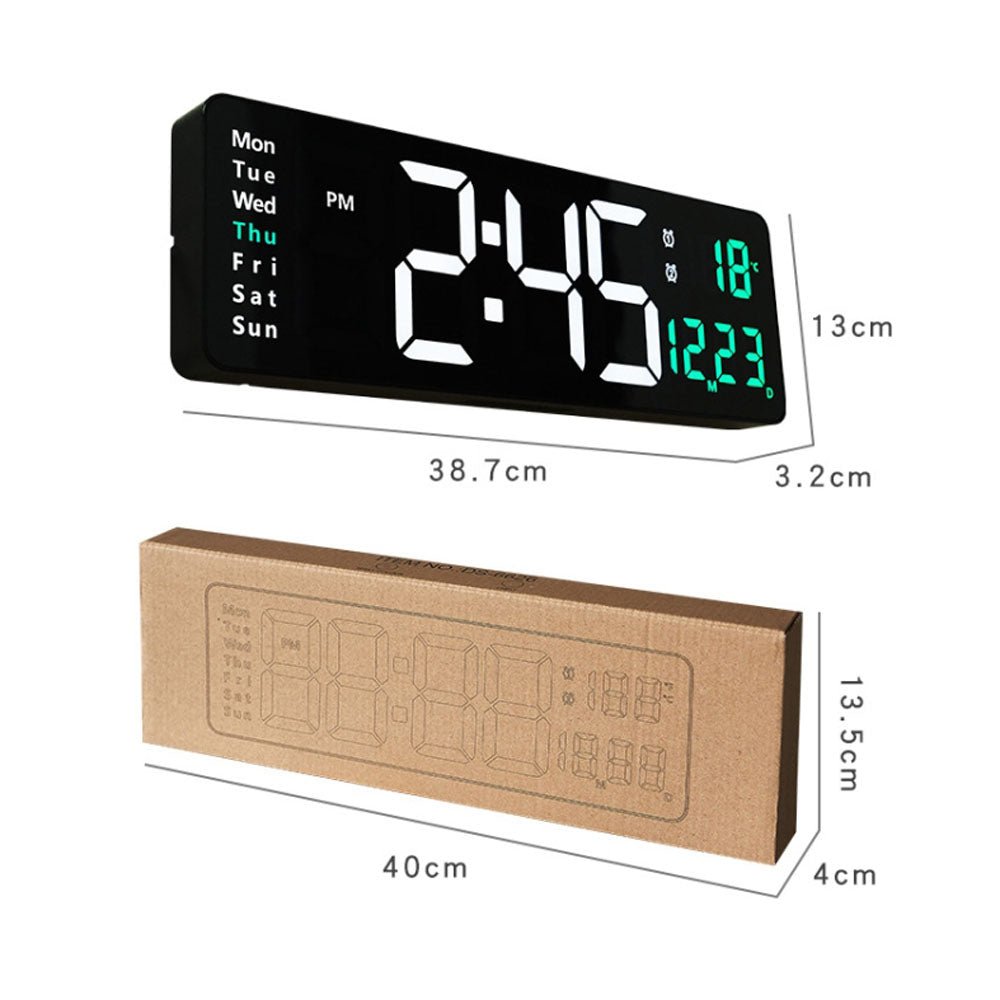 6626 Electronic Clock Living Room Wall-Mounted Large Screen Display LED Digital Clock 