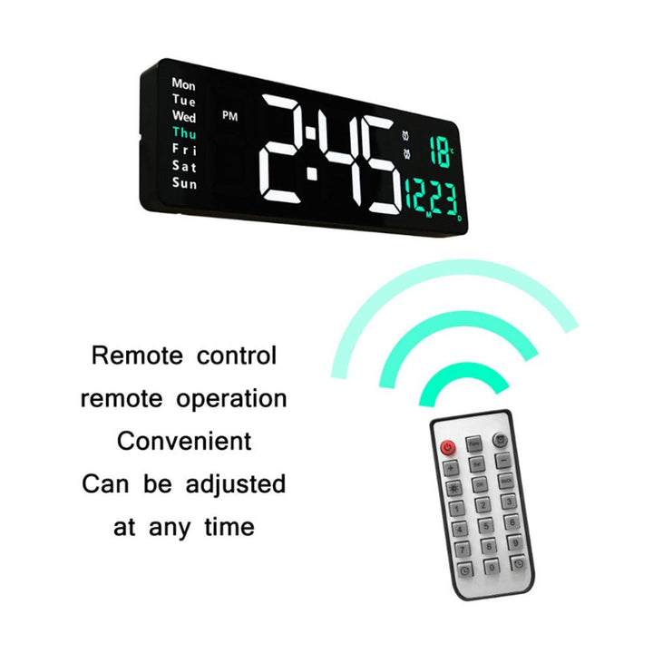 6626 Electronic Clock Living Room Wall-Mounted Large Screen Display LED Digital Clock 