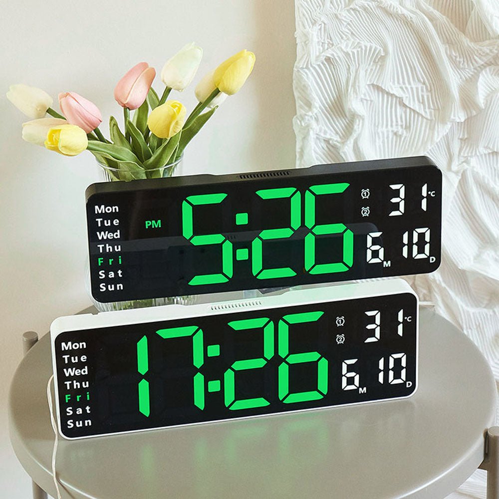 Buy Model 6629 LED Alarm Clock with Remote at deensquare.com Dubai | UAE. Digital display with temperature, week &amp; calendar functions.