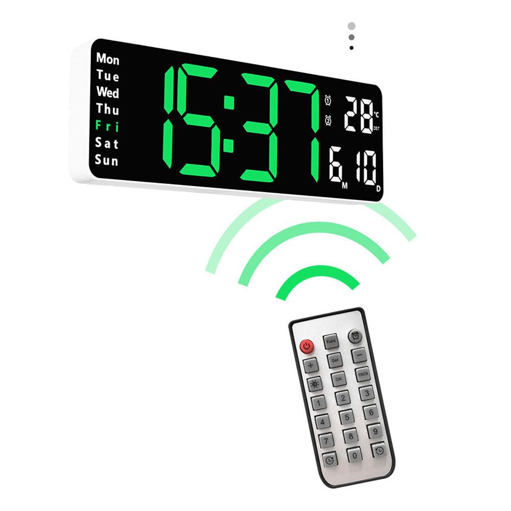 Buy Model 6629 LED Alarm Clock with Remote at deensquare.com Dubai | UAE. Digital display with temperature, week &amp; calendar functions.