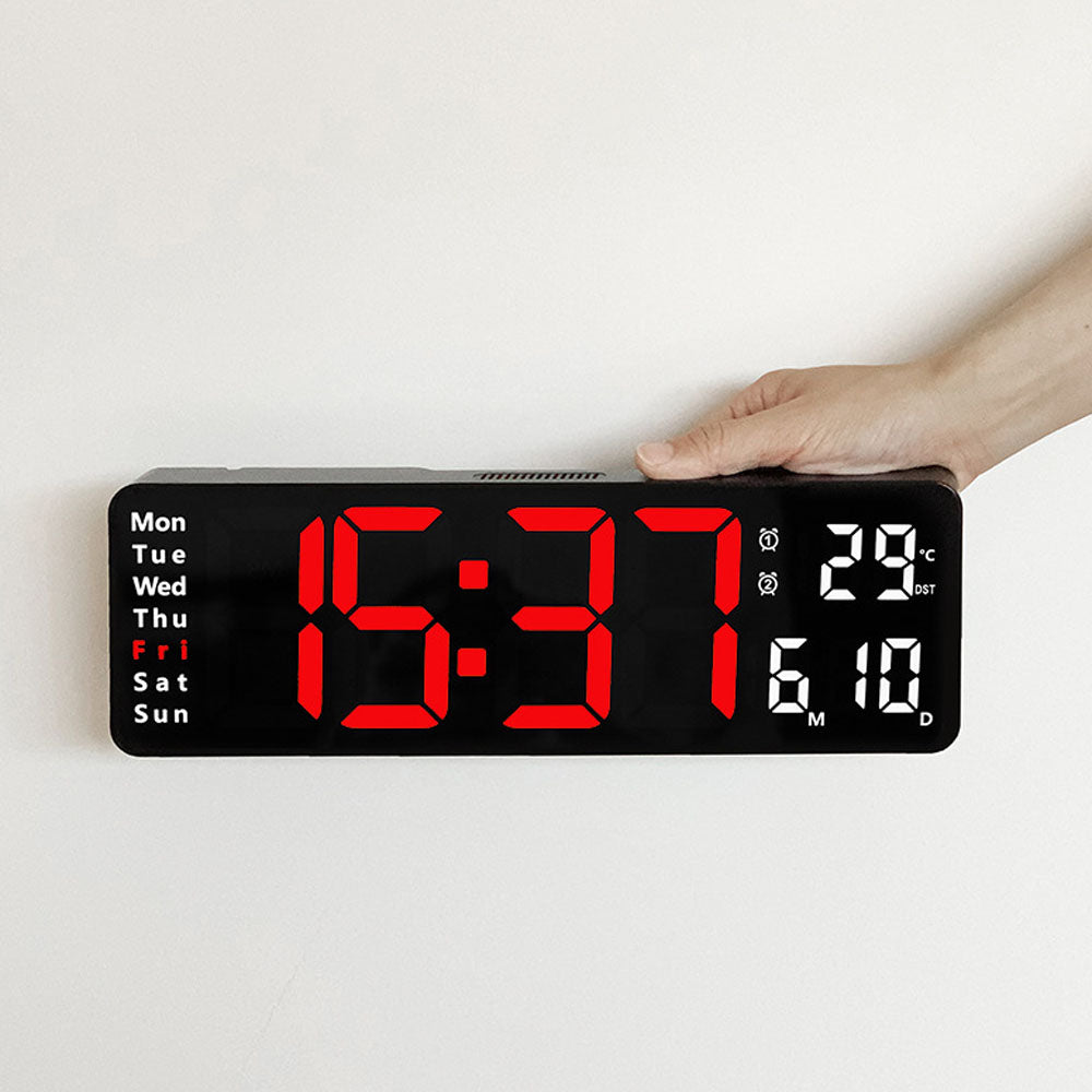 Buy Model 6629 LED Alarm Clock with Remote at deensquare.com Dubai | UAE. Digital display with temperature, week &amp; calendar functions.