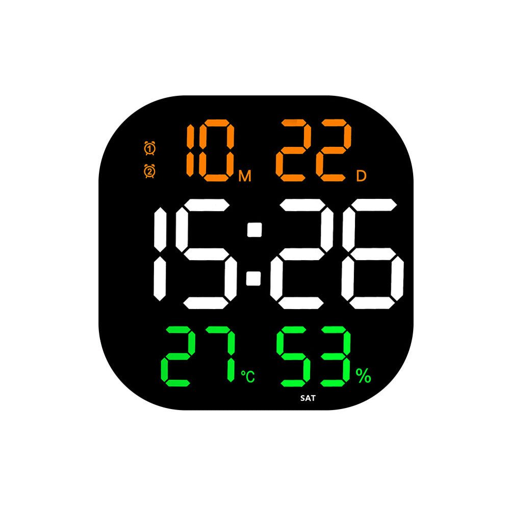 Buy 6632 digital wall clock with remote control at deensquare.com. Large LED acrylic wall clock for home or gym in Dubai | UAE.