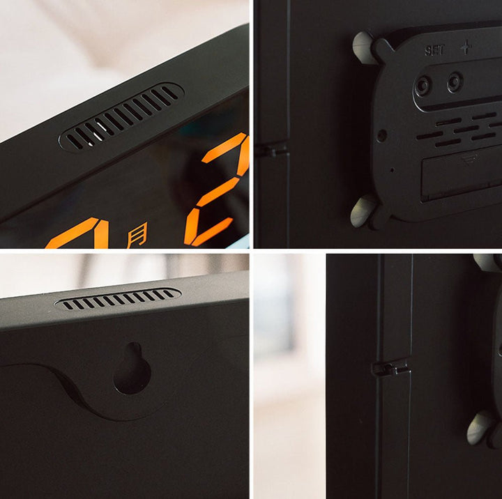 Buy 6632 digital wall clock with remote control at deensquare.com. Large LED acrylic wall clock for home or gym in Dubai | UAE.