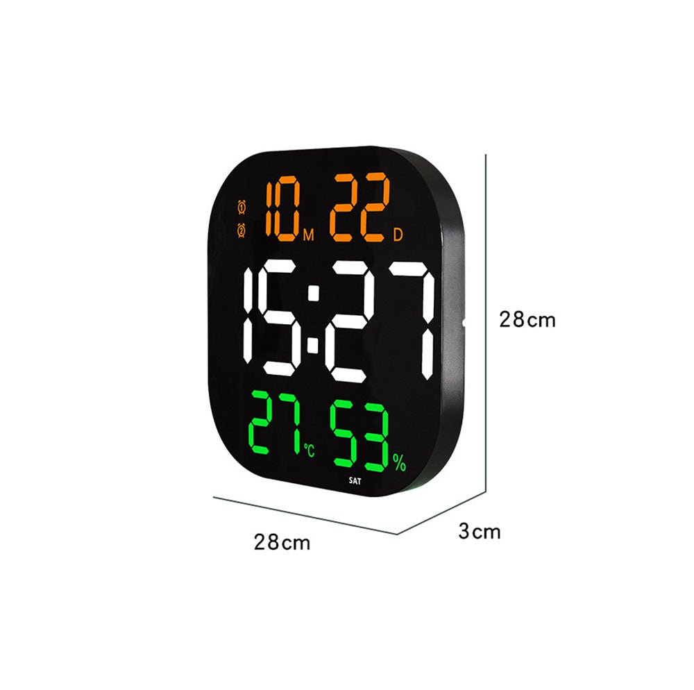 Buy 6632 digital wall clock with remote control at deensquare.com. Large LED acrylic wall clock for home or gym in Dubai | UAE.