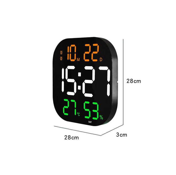 Buy 6632 digital wall clock with remote control at deensquare.com. Large LED acrylic wall clock for home or gym in Dubai | UAE.