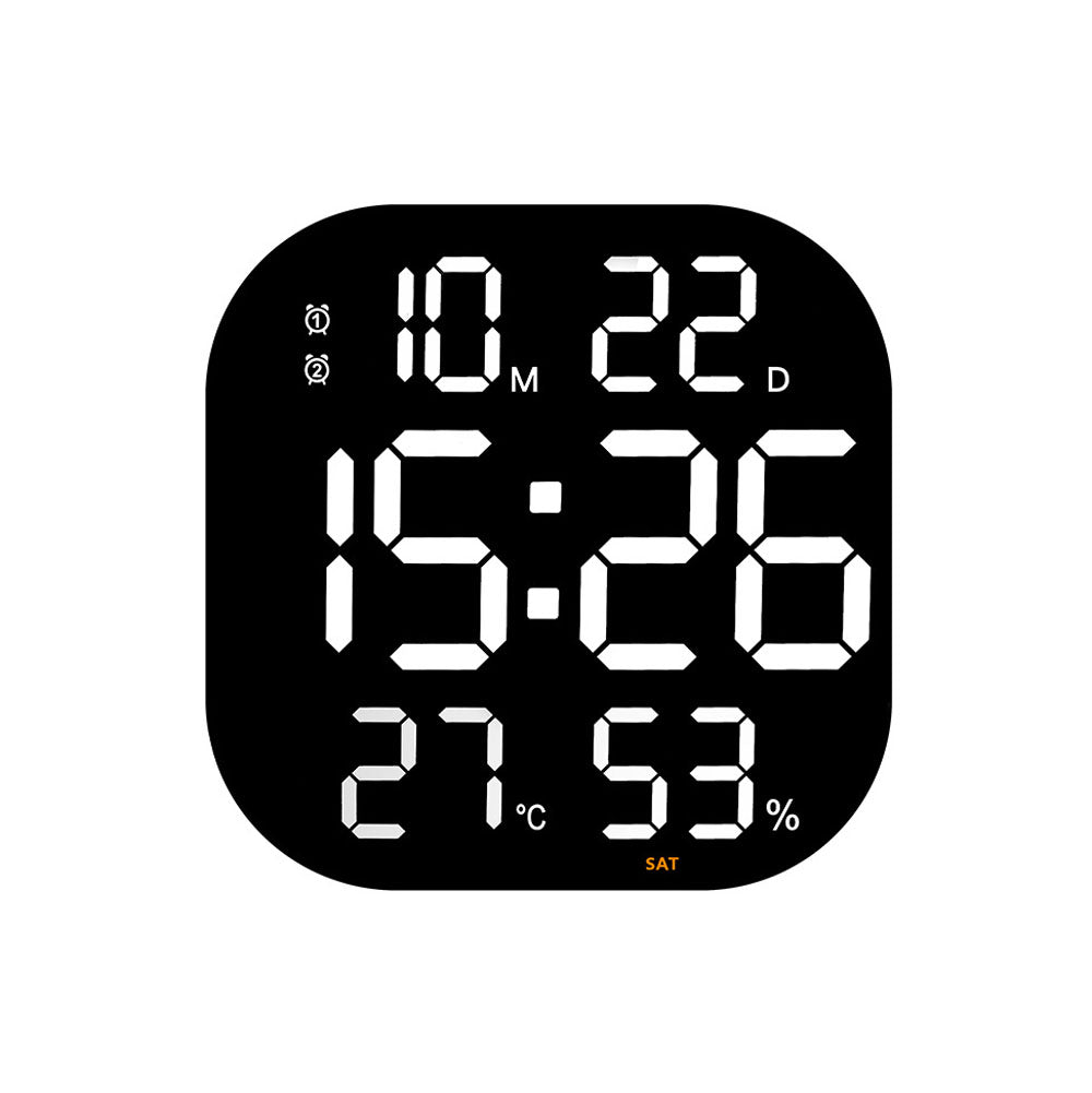 Buy 6632 digital wall clock with remote control at deensquare.com. Large LED acrylic wall clock for home or gym in Dubai | UAE.