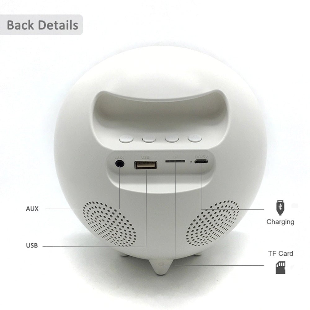 Buy 6638G Bluetooth Alarm Clock Speaker at deensquare.com Dubai | UAE. Features 7-color LED light, Bluetooth audio, alarm clock &amp; hands-free calls.