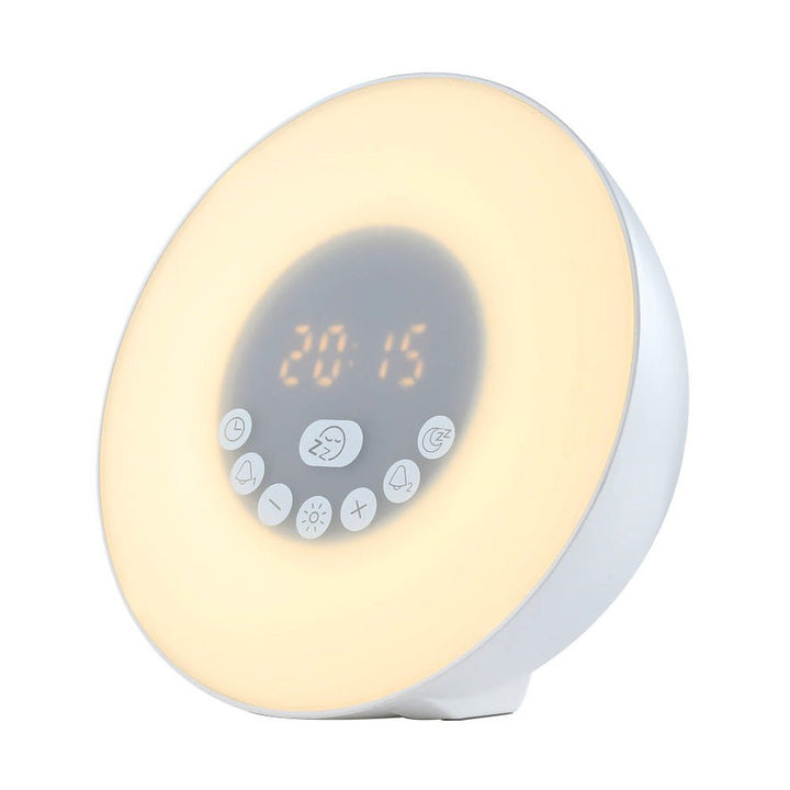 Buy 6638G Bluetooth Alarm Clock Speaker at deensquare.com Dubai | UAE. Features 7-color LED light, Bluetooth audio, alarm clock &amp; hands-free calls.