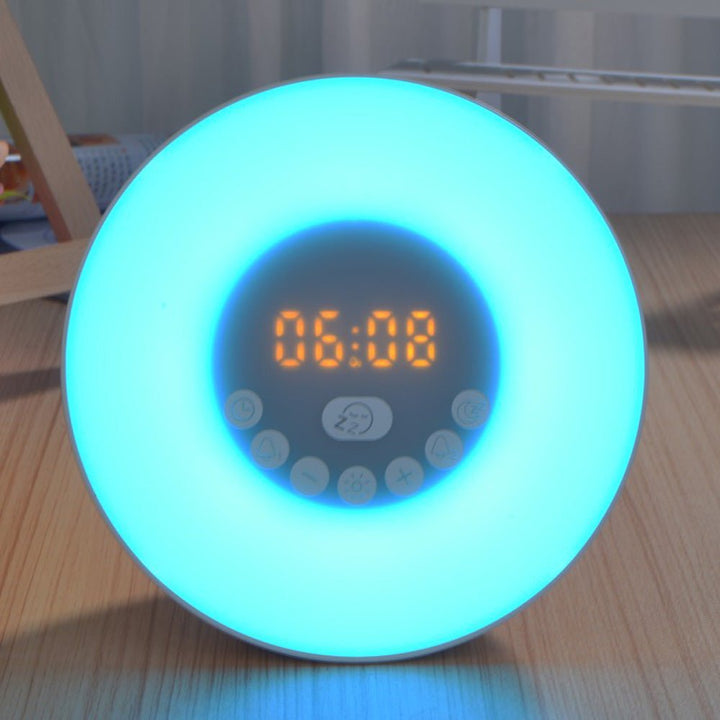 Buy 6638G Bluetooth Alarm Clock Speaker at deensquare.com Dubai | UAE. Features 7-color LED light, Bluetooth audio, alarm clock &amp; hands-free calls.