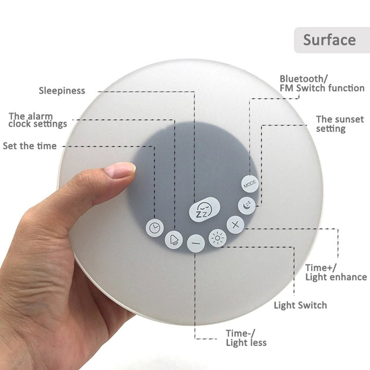 Buy 6638G Bluetooth Alarm Clock Speaker at deensquare.com Dubai | UAE. Features 7-color LED light, Bluetooth audio, alarm clock &amp; hands-free calls.
