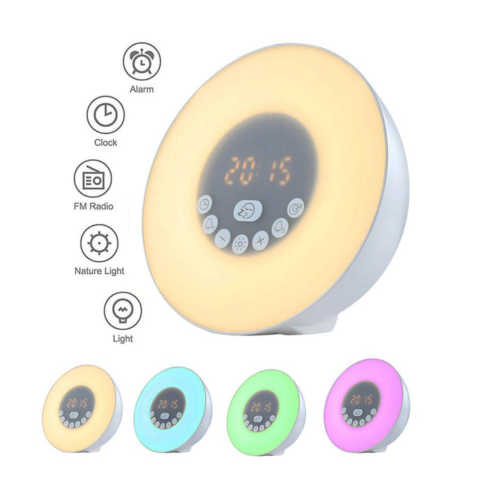 Buy 6638G Bluetooth Alarm Clock Speaker at deensquare.com Dubai | UAE. Features 7-color LED light, Bluetooth audio, alarm clock &amp; hands-free calls.