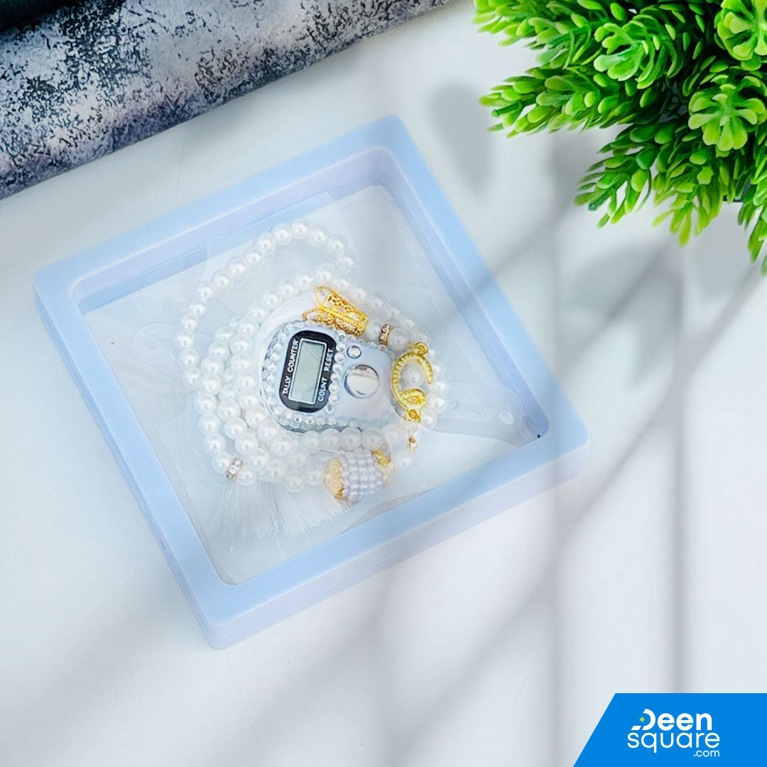 Tasbeeh Counter for Gift (99 Beads Tasbih with Finger Counter)