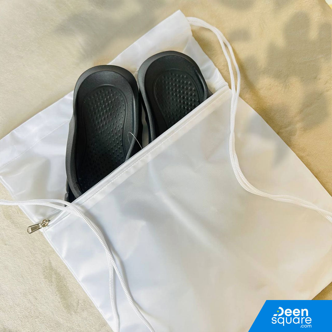 Hajj & Umrah Shoe and Prayer Mat Bag (Backpack) - Separate Compartment for Shoes