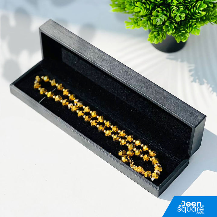 33 Beads Crystal Tasbeeh (تسبيح‎‎) with Gift Box