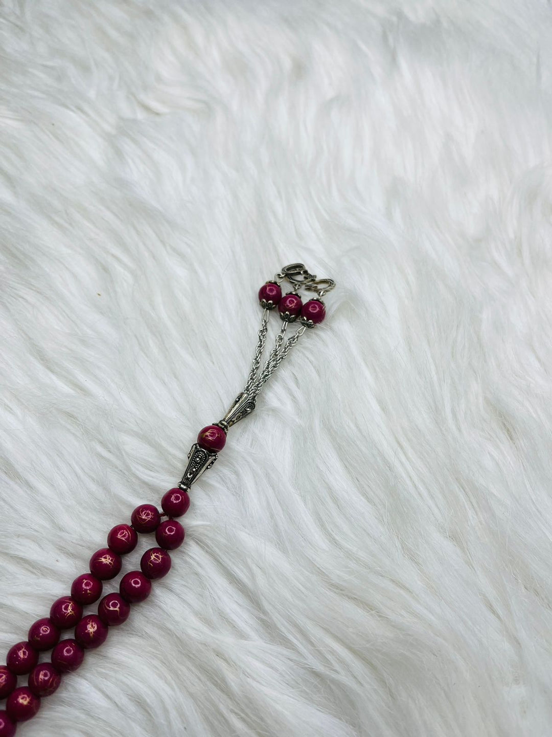 33 Beads Marble Tasbeeh with Chain - 5mm