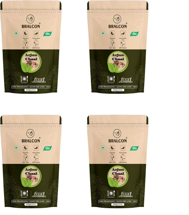 BRALCON Arjun Ki Chaal 400g Terminalia arjuna bark pack of 4