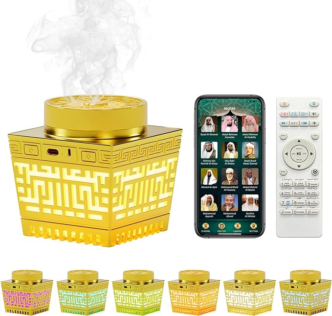 Quran Speaker and Mini Incense Burner Bakhoor SQ-209
