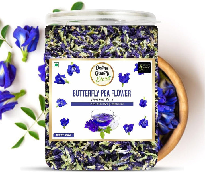Online Store Quality Butterfly pea flower herbal tea 50g natural blue pea tea caffeine free herbal tea