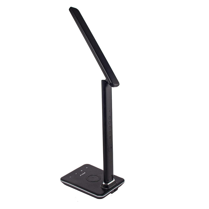 Buy U13Q LED Desk Lamp with Wireless Charger at deensquare.com Dubai | UAE. Features clock, calendar, alarm, temperature display &amp; 3 light modes.