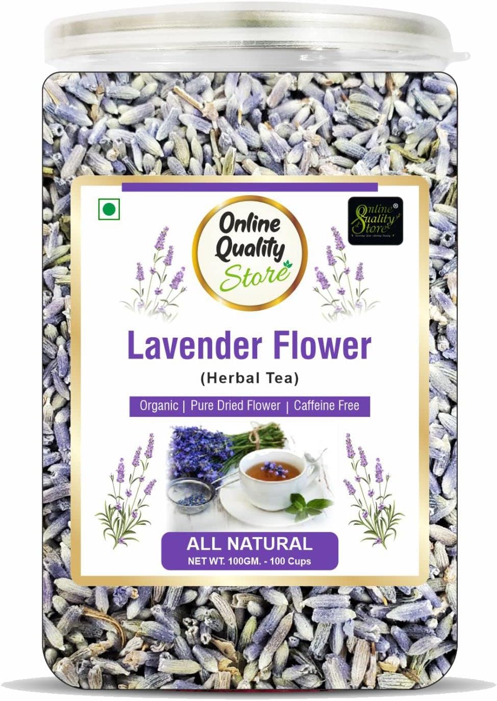 Online Quality Store Dried Lavender Flowers 50g pouch for UAE customers.