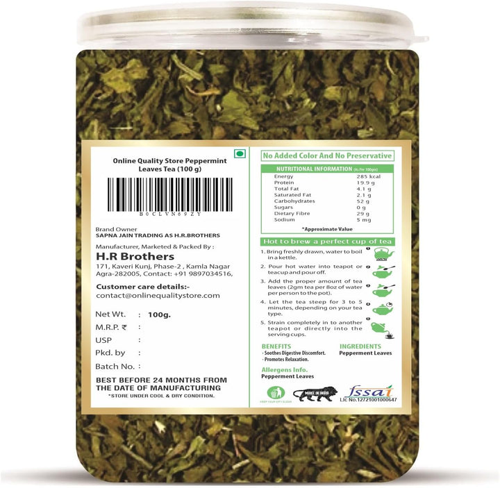 Online Quality Store peppermint leaves herbal tea 100g natural dried peppermint