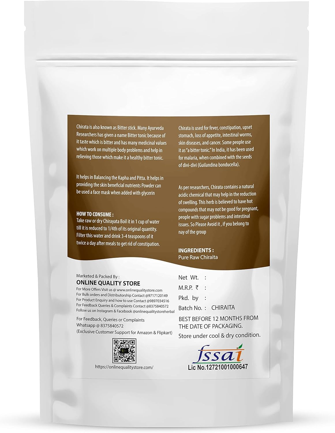 Close up of dried Swertia Chirayita bitter sticks for blood purification.